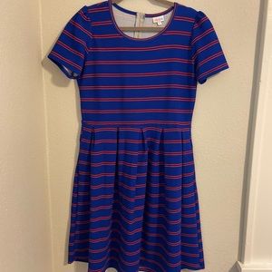 Lularoe Royal Blue and Red Amelia
